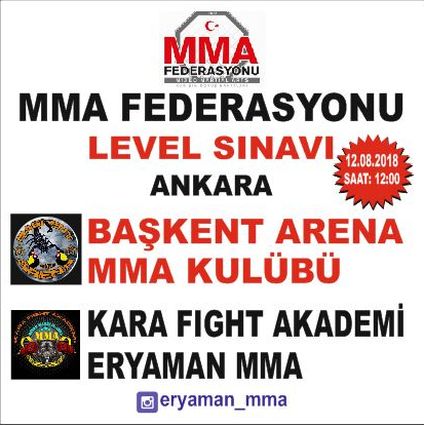 Eryaman MMA Level Sınavı Branda