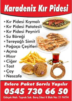 Karadeniz Kır Pidesi El İlanı